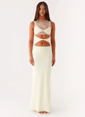 Imperial Maxi Dress - Yellow